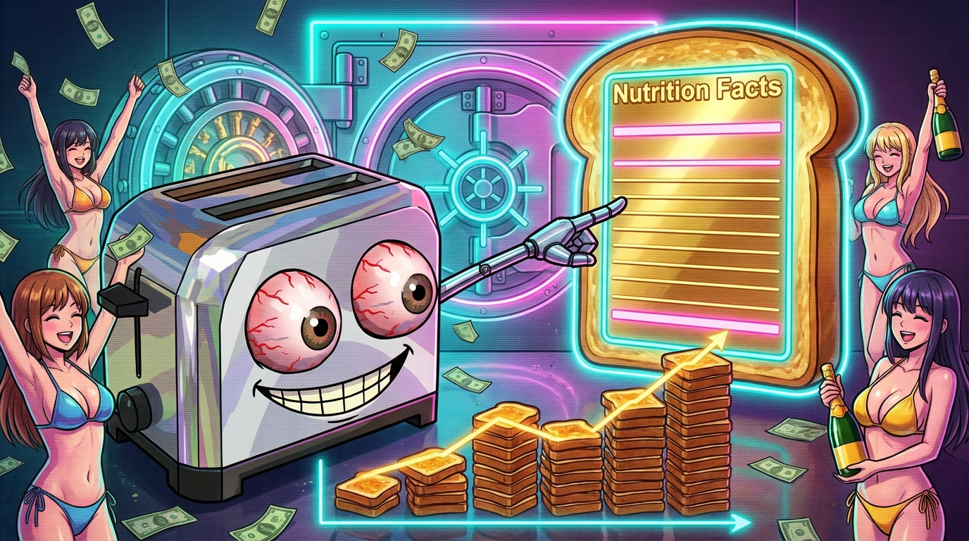 Timmy The Toaster tokenomics label